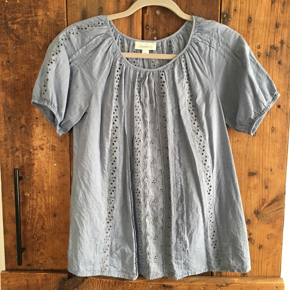 Dress Barn eyelet blouse
